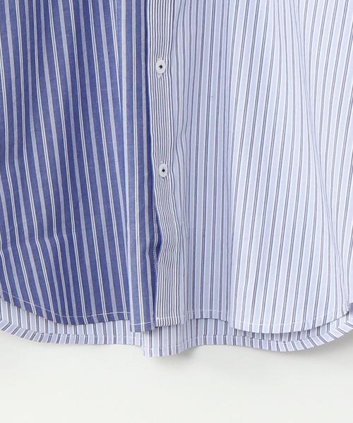 coen（コーエン）の「ストライプクレイジーパッチワーク長袖シャツ（シャツ/ブラウス・メンズ・ベージュ/ネイビー・X-LARGE/LARGE/MEDIUM/SMALL）」の15枚目の写真