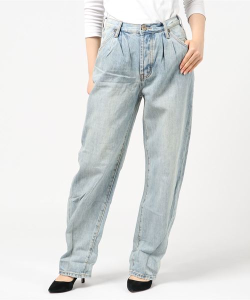 One Tea spoon（ワンティースプーン）の「ONETEASPOON SMITH LOW WAIST WIDE LEG JEAN (ワンティースプーン スミス ローウエスト ワイドレッグジーンズ)（デニムパンツ・レディース・ライトインディゴブルー・24/26）」の12枚目の写真