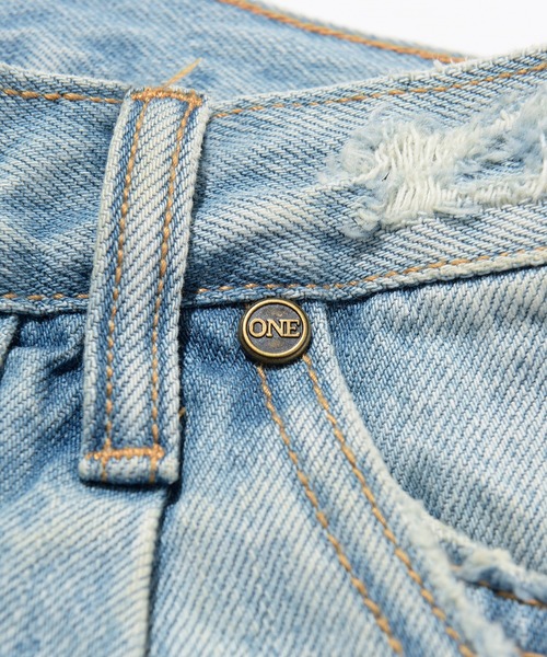 One Tea spoon（ワンティースプーン）の「ONETEASPOON SMITH LOW WAIST WIDE LEG JEAN (ワンティースプーン スミス ローウエスト ワイドレッグジーンズ)（デニムパンツ・レディース・ライトインディゴブルー・24/26）」の7枚目の写真