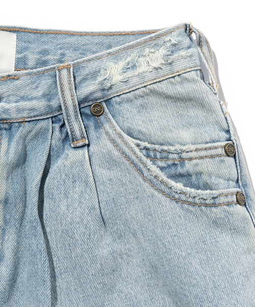 One Tea spoon（ワンティースプーン）の「ONETEASPOON SMITH LOW WAIST WIDE LEG JEAN (ワンティースプーン スミス ローウエスト ワイドレッグジーンズ)（デニムパンツ・レディース・ライトインディゴブルー・24/26）」の8枚目の写真