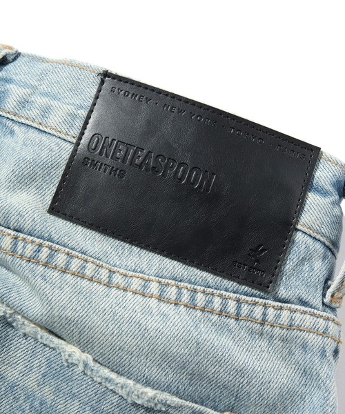 One Tea spoon（ワンティースプーン）の「ONETEASPOON SMITH LOW WAIST WIDE LEG JEAN (ワンティースプーン スミス ローウエスト ワイドレッグジーンズ)（デニムパンツ・レディース・ライトインディゴブルー・24/26）」の11枚目の写真