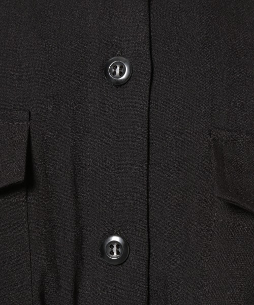 PAGEBOY（ページボーイ）の「リネンライクBIGシャツ（シャツ/ブラウス・レディース・ブラック/ベージュ/クリアブルー・FREE）」の9枚目の写真