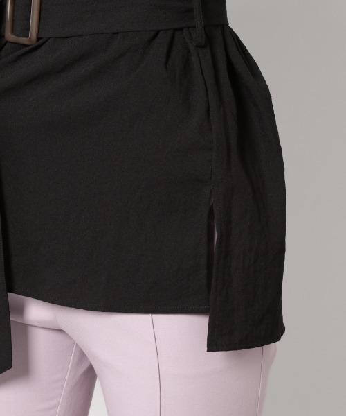 PAGEBOY（ページボーイ）の「リネンライクBIGシャツ（シャツ/ブラウス・レディース・ブラック/ベージュ/クリアブルー・FREE）」の13枚目の写真