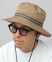 A.M.S.（エーエムエス）の「撥水加工ポリエステル ワイヤー入りロングブリム チロリアンテープ アドベンチャーハット 99.9%UVカットモデル（ハット）」
