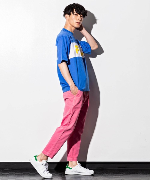 FILA（フィラ）の「FILA(フィラ)切り替えTシャツ（Tシャツ/カットソー・メンズ・ホワイト/ブルー/ネイビー・L/XL/S/M）」の8枚目の写真