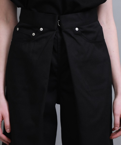 約3万円★JOHN LAWRENCE SULLVAN フロントホックワイドパンツ JOHN LAWRENCE SULLIVAN（ジョンローレンスサリバン）の「【JOHN
