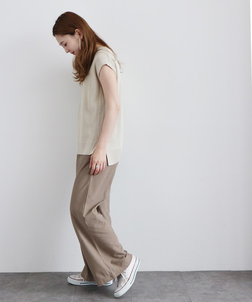 AMERICAN HOLIC（アメリカンホリック）の「ドロストカットワイドパンツ　〇＊（その他パンツ・レディース・ブラック/ネイビー/モカ・MEDIUM/LARGE）」の4枚目の写真