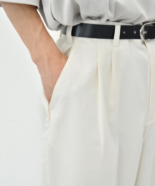 kutir（クティール）の「２タックワイドスラックスパンツ（その他パンツ・メンズ・ブラック/オフホワイト/ダークブラウン/ライトグリーン・MEDIUM/LARGE/SMALL）」の19枚目の写真