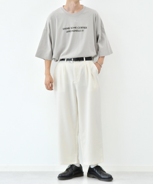 kutir（クティール）の「２タックワイドスラックスパンツ（その他パンツ・メンズ・ブラック/オフホワイト/ダークブラウン/ライトグリーン・MEDIUM/LARGE/SMALL）」の11枚目の写真