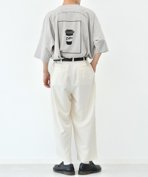 kutir（クティール）の「２タックワイドスラックスパンツ（その他パンツ・メンズ・ブラック/オフホワイト/ダークブラウン/ライトグリーン・MEDIUM/LARGE/SMALL）」の13枚目の写真