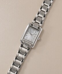 COCOSHNIK（ココシュニック）の「SSスクエアメタルバンド ウォッチ（シルバー旭光ダイヤモンド）（アナログ腕時計）」