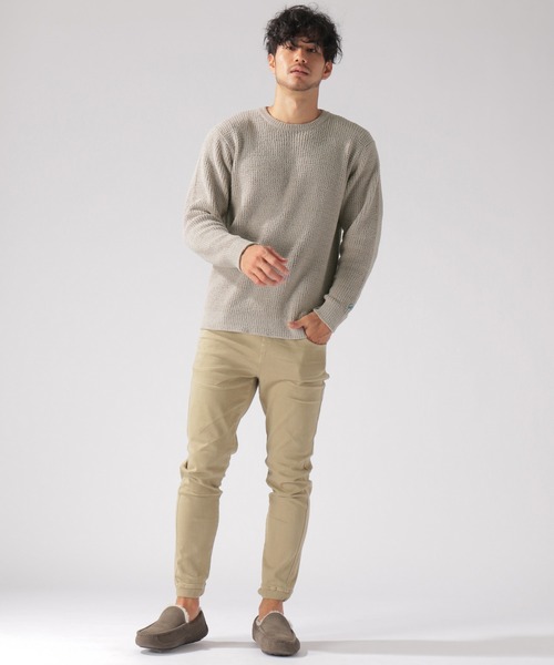 BAYFLOW(ベイフロー)の「リサイクルシャギーニットプルオーバー(ニット/セーター・メンズ・チャコールグレー/ベージュ/ネイビー・SMALL/MEDIUM/LARGE)」の7枚目の写真