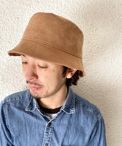 polcadot（ポルカドット）の「フェイクスエード バケットハット（ハット・レディース・ブラック/ベージュ/カーキ/ライトベージュ/キャメル・FREE）」の3枚目の写真