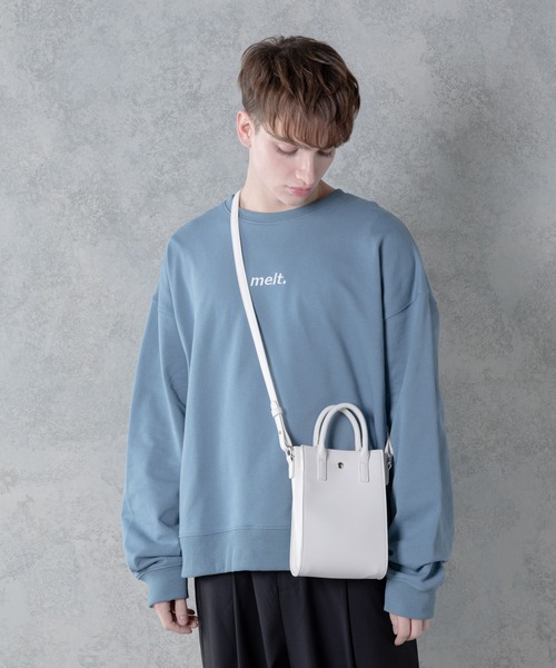 melt.(メルト)の「melt. - コンパクトレザーショルダーバッグ(ショルダーバッグ・メンズ・ホワイト/ブラック・FREE)」の11枚目の写真
