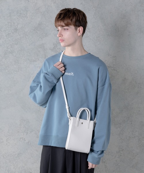 melt.(メルト)の「melt. - コンパクトレザーショルダーバッグ(ショルダーバッグ・メンズ・ホワイト/ブラック・FREE)」の12枚目の写真