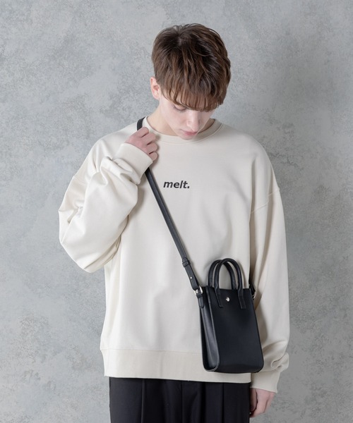 melt.(メルト)の「melt. - コンパクトレザーショルダーバッグ(ショルダーバッグ・メンズ・ホワイト/ブラック・FREE)」の6枚目の写真