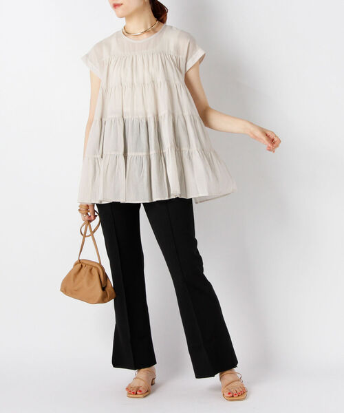 MOHI（モヒ）の「【MOHI/ モヒ】ラビオリショルダーバッグ（ショルダーバッグ・レディース・カーキ/オフホワイト/キャメル・FREE）」の8枚目の写真