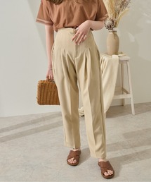 Ambre Neige | ハイウエストタックパンツ／【WEB/EC限定商品】(その他パンツ)
