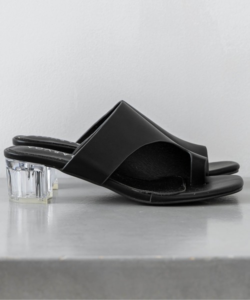 RASVOA（ラスボア）の「【WEB限定】クリアヒールトングサンダル（サンダル・レディース・ブラック/オフホワイト/ホワイト系その他3・M/L）」の3枚目の写真