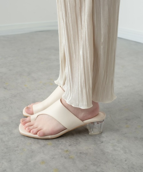 RASVOA（ラスボア）の「【WEB限定】クリアヒールトングサンダル（サンダル・レディース・ブラック/オフホワイト/ホワイト系その他3・M/L）」の10枚目の写真