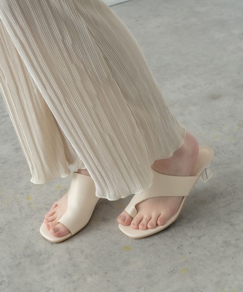 RASVOA（ラスボア）の「【WEB限定】クリアヒールトングサンダル（サンダル・レディース・ブラック/オフホワイト/ホワイト系その他3・M/L）」の20枚目の写真