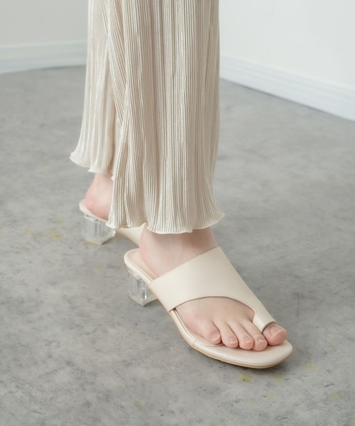 RASVOA（ラスボア）の「【WEB限定】クリアヒールトングサンダル（サンダル・レディース・ブラック/オフホワイト/ホワイト系その他3・M/L）」の19枚目の写真