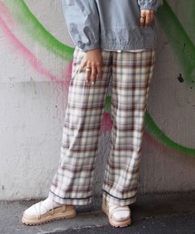 179/WG | チェックストレートパンツ(その他パンツ)