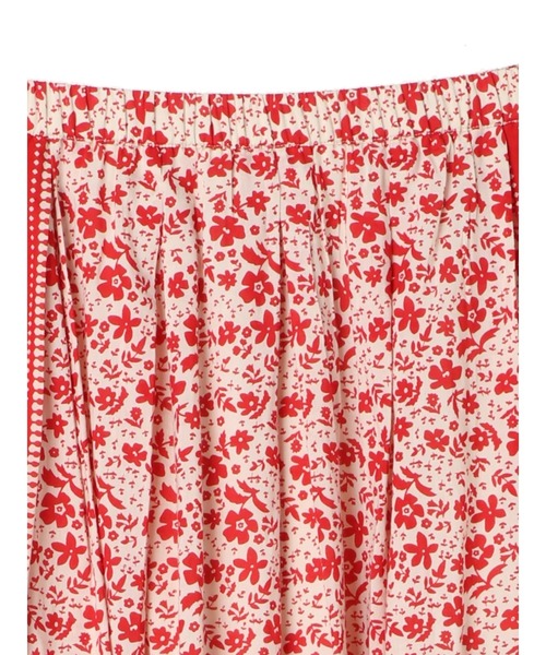 CRAFT STANDARD BOUTIQUE（クラフトスタンダードブティック）の「パネル柄小花スカート　＊◇（スカート・レディース・レッド/ブルー/アイボリー・FREE）」の9枚目の写真