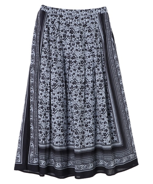 CRAFT STANDARD BOUTIQUE（クラフトスタンダードブティック）の「パネル柄小花スカート　＊◇（スカート・レディース・レッド/ブルー/アイボリー・FREE）」の6枚目の写真