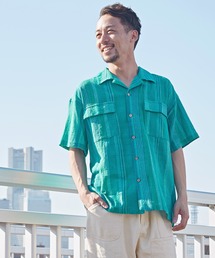 チャイハネ | 【チャイハネ】南インド織りモルジブメンズシャツ(シャツ/ブラウス)