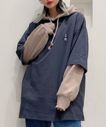 ∴WEGO/別注ベンデイビス刺繍ビッグTシャツ