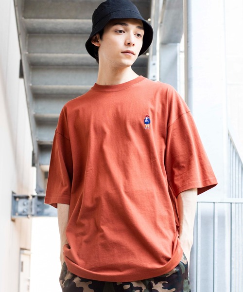 BEN DAVIS（ベンデイビス）の「∴WEGO/別注ベンデイビス刺繍ビッグTシャツ（Tシャツ/カットソー・メンズ・ダークグリーン/ベージュ系その他/グリーン/ホワイト/ライトパープル/スミクロ/サックスブルー/グリーン系その他/イエロー/アイボリー/マスタード/ダークオレンジ/ワイン・LARGE/SMALL/MEDIUM）」の13枚目の写真