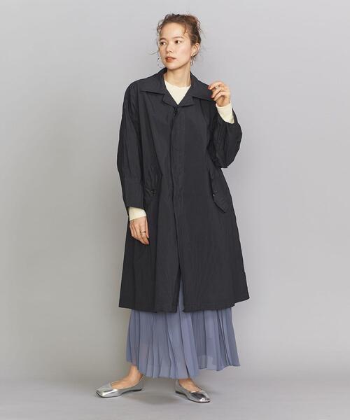 BEAUTY&YOUTH UNITED ARROWS（ビューティーアンドユースユナイテッドアローズ）の「BY ナイロンタフタステンカラーポンチョコート ◆（その他アウター・レディース・ブラック/ベージュ・MEDIUM/SMALL）」の8枚目の写真