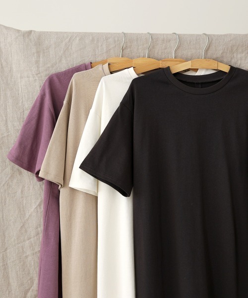 Bab（バブ）の「【WEB限定】USコットンバックスリット半袖カットワンピース（ワンピース・レディース・チャコールグレー/ブラック/パープル/グレー系その他/ブラウン/オフホワイト・FREE）」の15枚目の写真