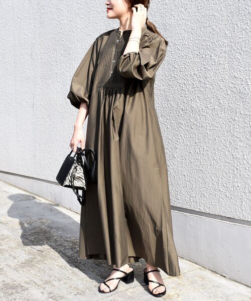 セール For Ships シップス のファッション Women コットンシルクピンタックワンピース ワンピース セール For Ships シップス のファッション Women コットンシルクピンタックワンピース ワンピース