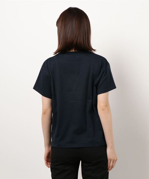 Abahouse Devinette（ドゥヴィネット）の「【Mylanka】ロゴプリントTシャツ（Tシャツ/カットソー・レディース・ネイビー・フリー）」の3枚目の写真