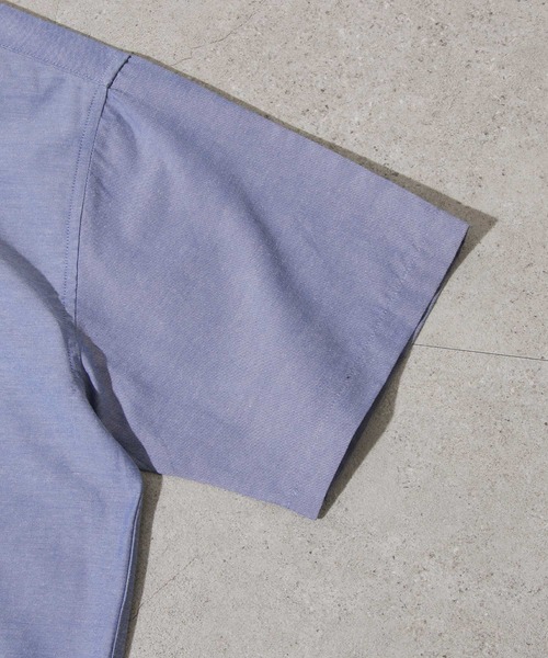 ZIP FIVE（ジップファイブ）の「【ZIP FIVE】 高密度 T/Cブロード 半袖 バンドカラー シャツ（シャツ/ブラウス・メンズ・ブラック/パープル/オフホワイト/ブルー/ダークネイビー/ブラック系/ネイビー系1/ベージュ/ネイビー/オリーブ/チャコール/ホワイト系/ネイビー系/ブルー系・X-LARGE/SMALL/LARGE/MEDIUM）」の16枚目の写真