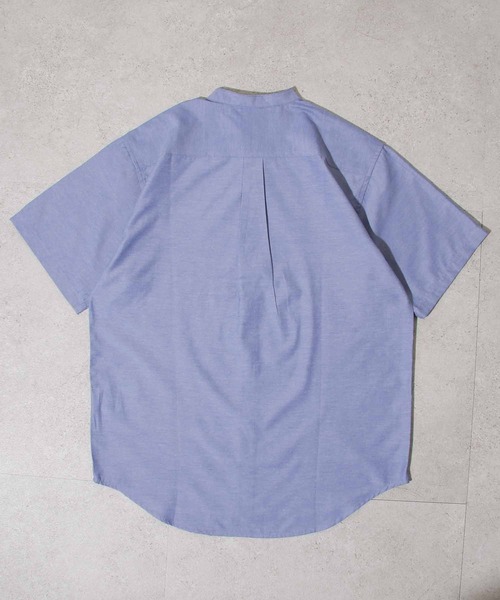 ZIP FIVE（ジップファイブ）の「【ZIP FIVE】 高密度 T/Cブロード 半袖 バンドカラー シャツ（シャツ/ブラウス・メンズ・ブラック/パープル/オフホワイト/ブルー/ダークネイビー/ブラック系/ネイビー系1/ベージュ/ネイビー/オリーブ/チャコール/ホワイト系/ネイビー系/ブルー系・X-LARGE/SMALL/LARGE/MEDIUM）」の18枚目の写真