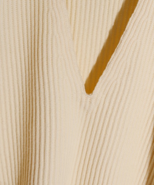 JANESMITH(ジェーンスミス)の「JANESMITH ジェーンスミス / OVER SIZE V NECK KINT オーバーサイズVネックニットベスト / 21WKN-#809S(ベスト・レディース・ホワイト/ブラック/グレー/イエロー系その他・SMALL/MEDIUM/LARGE)」の7枚目の写真