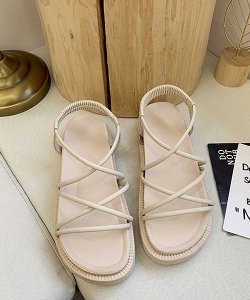 Anuenue(アヌエヌエ)の「オープントゥクロスストラップサンダル(サンダル・レディース・ブラック/ベージュ/ピンク・22.5cm/23.5cm/24.5cm/23.0cm/24.0cm/25.0cm)」の20枚目の写真