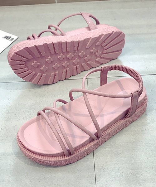 Anuenue(アヌエヌエ)の「オープントゥクロスストラップサンダル(サンダル・レディース・ブラック/ベージュ/ピンク・22.5cm/23.5cm/24.5cm/23.0cm/24.0cm/25.0cm)」の15枚目の写真