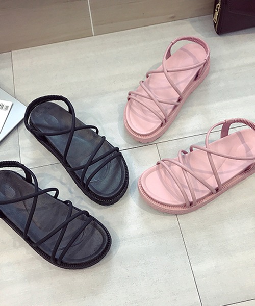 Anuenue(アヌエヌエ)の「オープントゥクロスストラップサンダル(サンダル・レディース・ブラック/ベージュ/ピンク・22.5cm/23.5cm/24.5cm/23.0cm/24.0cm/25.0cm)」の13枚目の写真