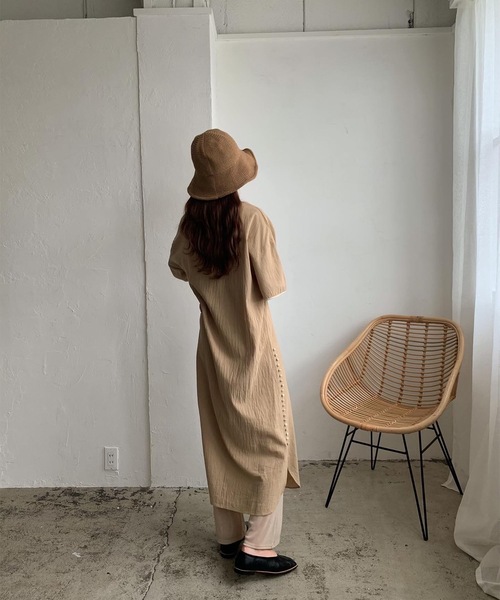 Amiur（エミレ）の「soft straw hat（ハット・レディース・ベージュ/ブラウン・FREE）」の6枚目の写真