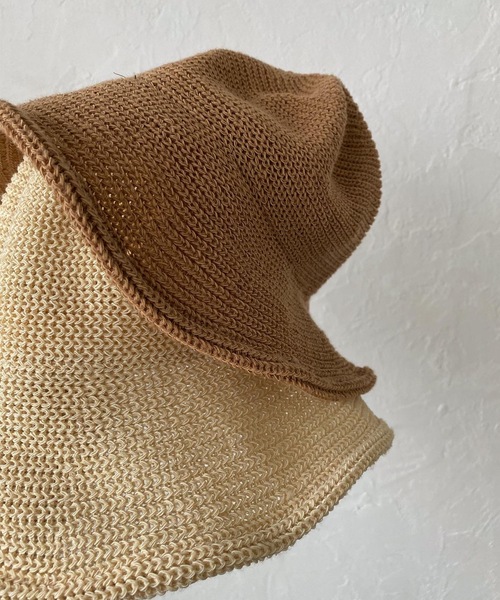 Amiur（エミレ）の「soft straw hat（ハット・レディース・ベージュ/ブラウン・FREE）」の9枚目の写真