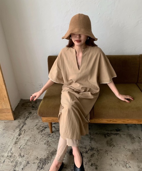 Amiur（エミレ）の「soft straw hat（ハット・レディース・ベージュ/ブラウン・FREE）」の10枚目の写真