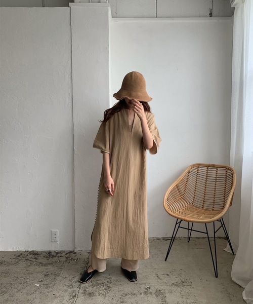 Amiur（エミレ）の「soft straw hat（ハット・レディース・ベージュ/ブラウン・FREE）」の15枚目の写真