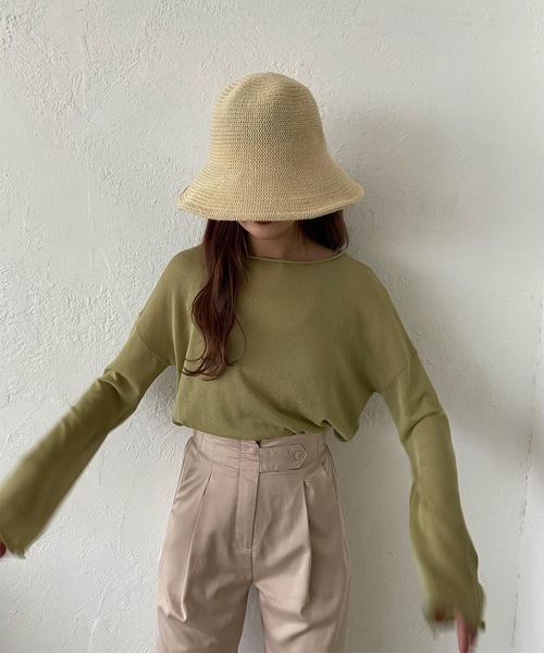 Amiur（エミレ）の「soft straw hat（ハット・レディース・ベージュ/ブラウン・FREE）」の19枚目の写真