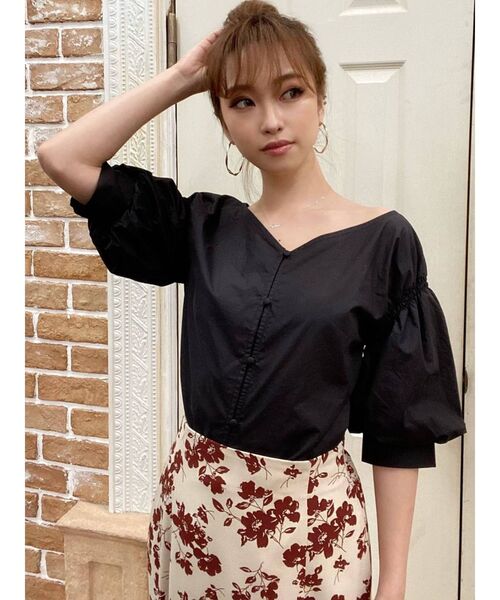 RESEXXY（リゼクシー）の「ボリュームスリーブブラウス（シャツ/ブラウス・レディース・オフホワイト/ブラック/ミント・FREE）」の21枚目の写真