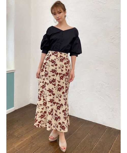 RESEXXY（リゼクシー）の「ボリュームスリーブブラウス（シャツ/ブラウス・レディース・オフホワイト/ブラック/ミント・FREE）」の9枚目の写真