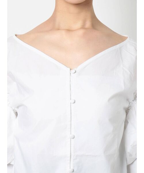 RESEXXY（リゼクシー）の「ボリュームスリーブブラウス（シャツ/ブラウス・レディース・オフホワイト/ブラック/ミント・FREE）」の11枚目の写真